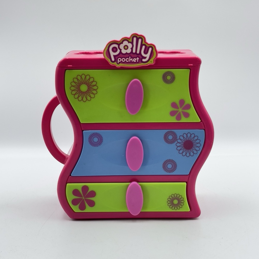 Vintage Polly Pocket Shake‎ N Sort Dresser Mattel 2006 Great For Small Clothes